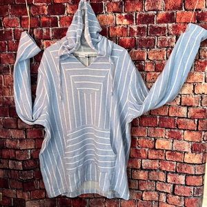 NWT Mens Easton Poncho XL Color Lake Blue Hoodie
